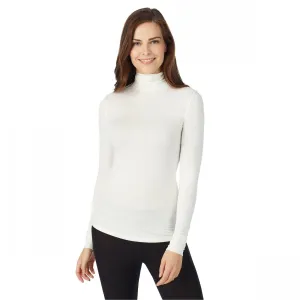 Warm Essentials by Cuddl Duds Women's Long Sleeve Turtleneck Smooth Stretch Shirt