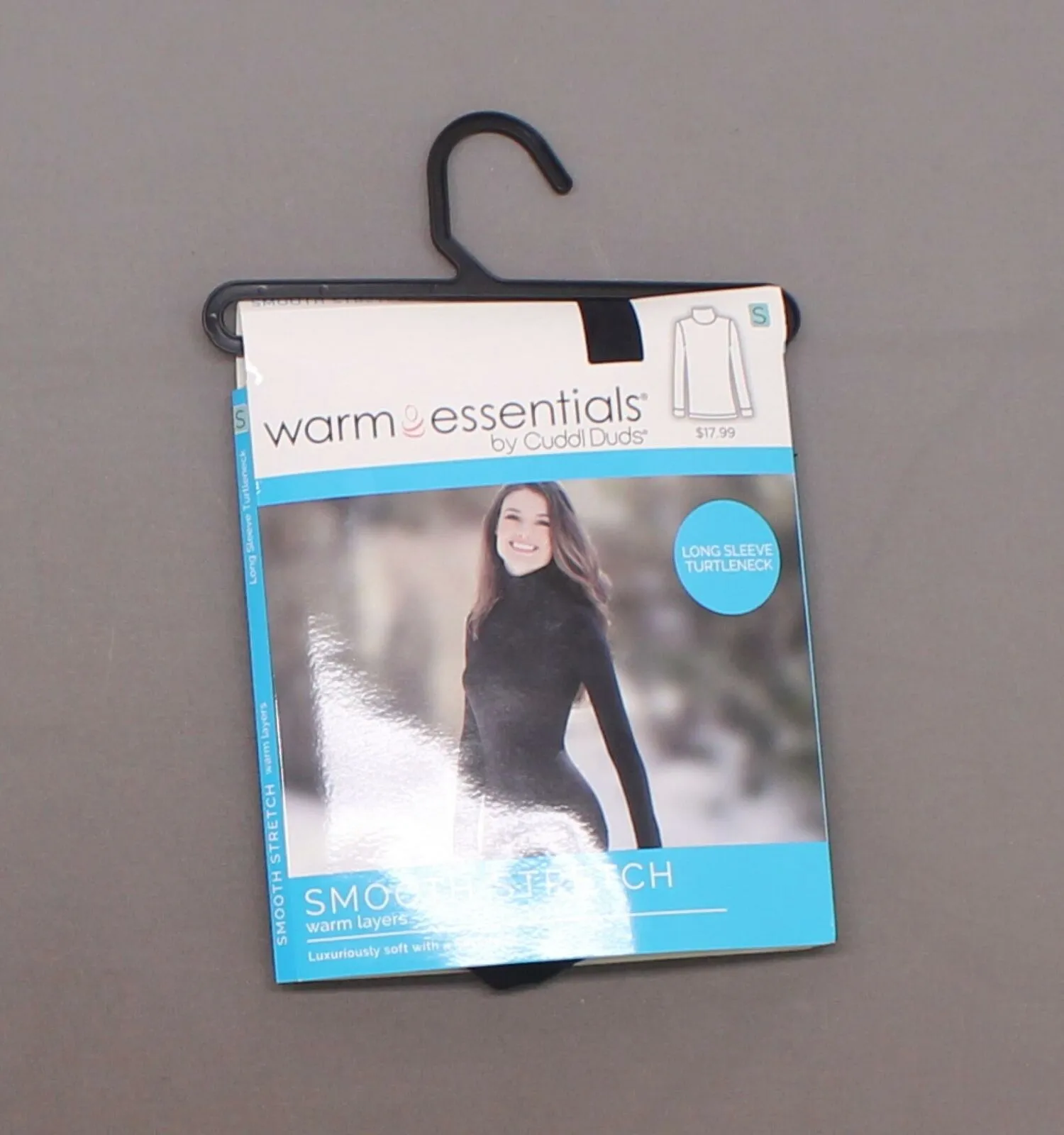 Warm Essentials by Cuddl Duds Women's Long Sleeve Turtleneck Smooth Stretch Shirt