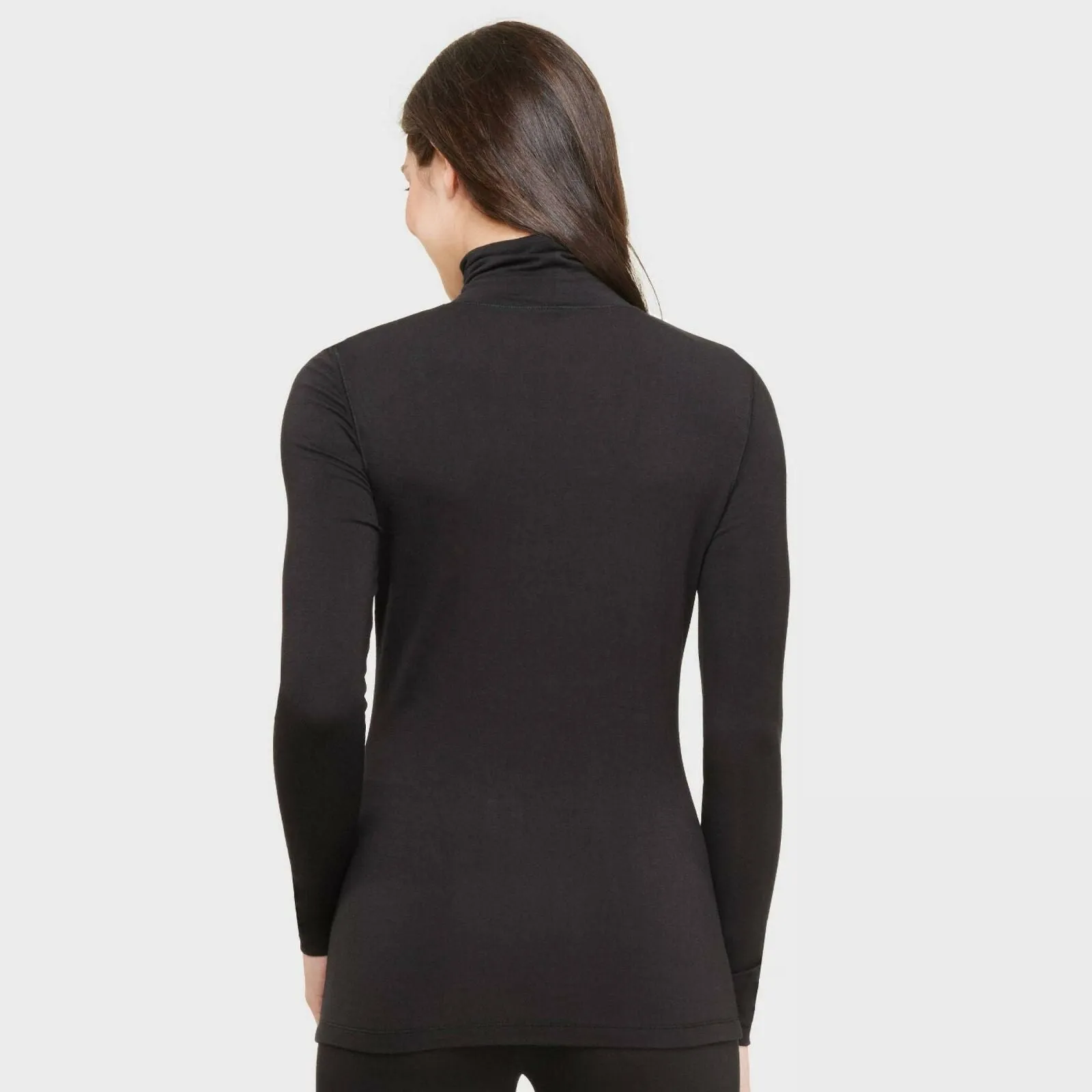 Warm Essentials by Cuddl Duds Women's Long Sleeve Turtleneck Smooth Stretch Shirt