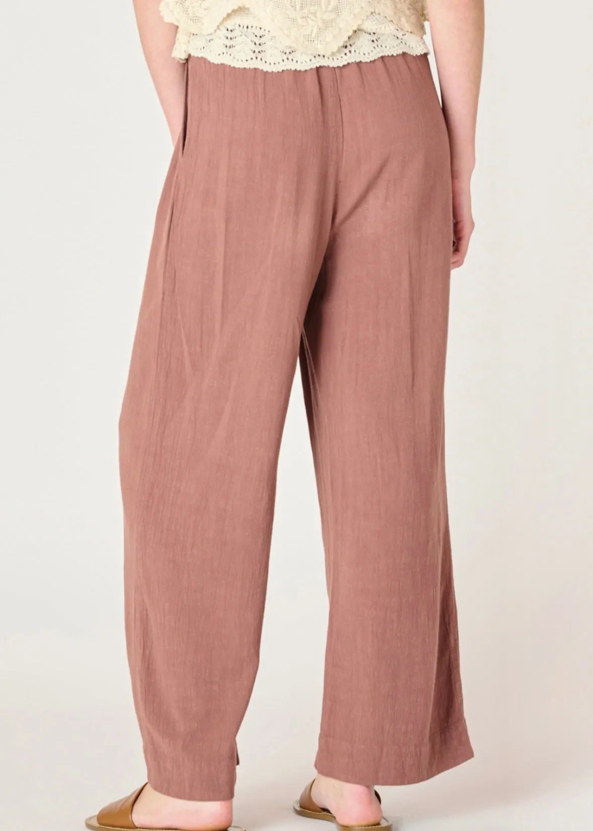 Wide Leg Linen Pant