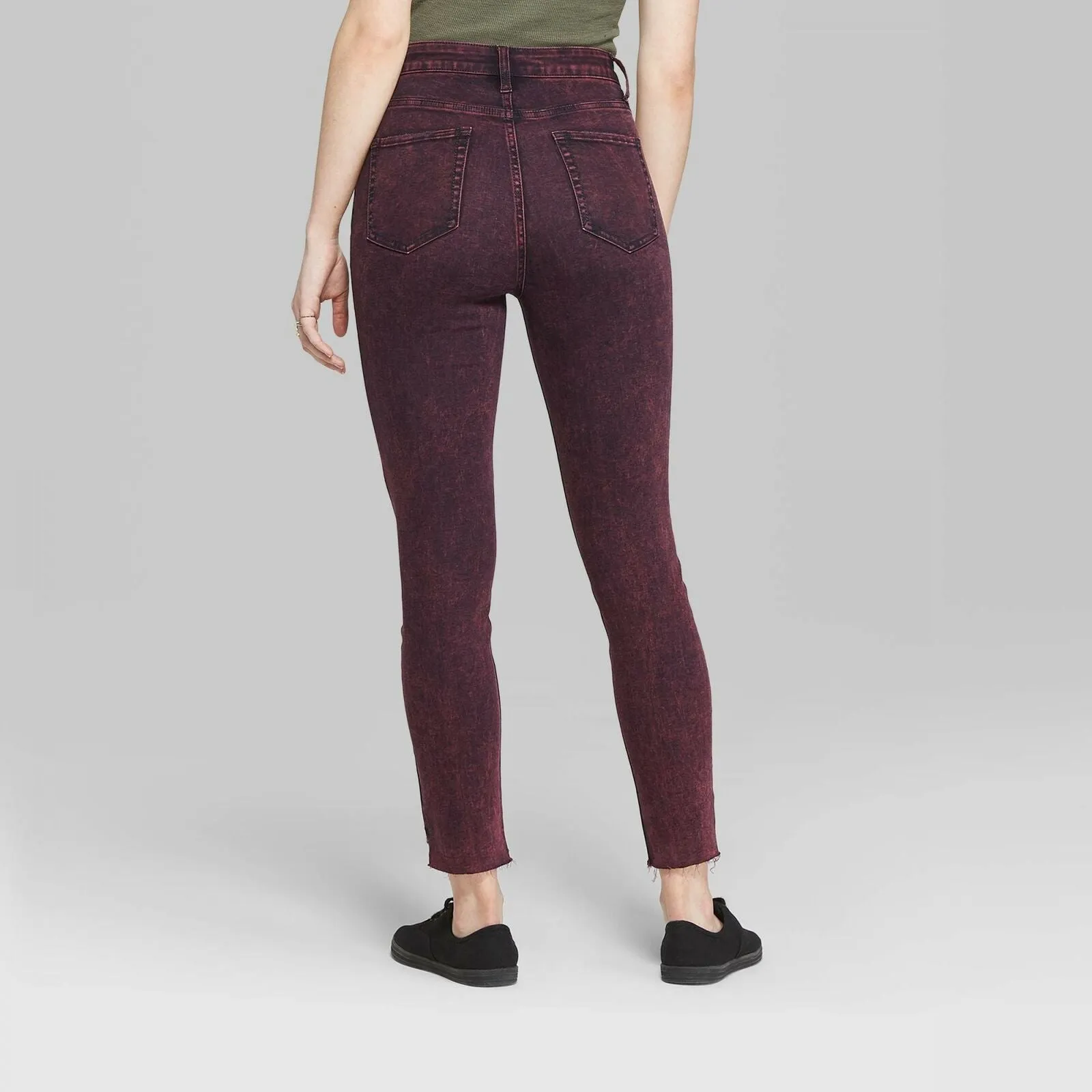 Wild Fable Women's High Rise Acid Wash Skinny Jeans