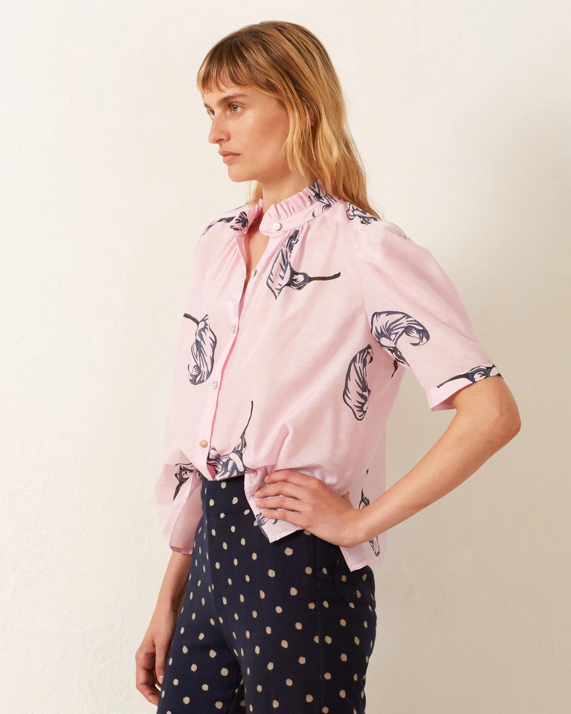 Winn Pink Calla Lily Shirt