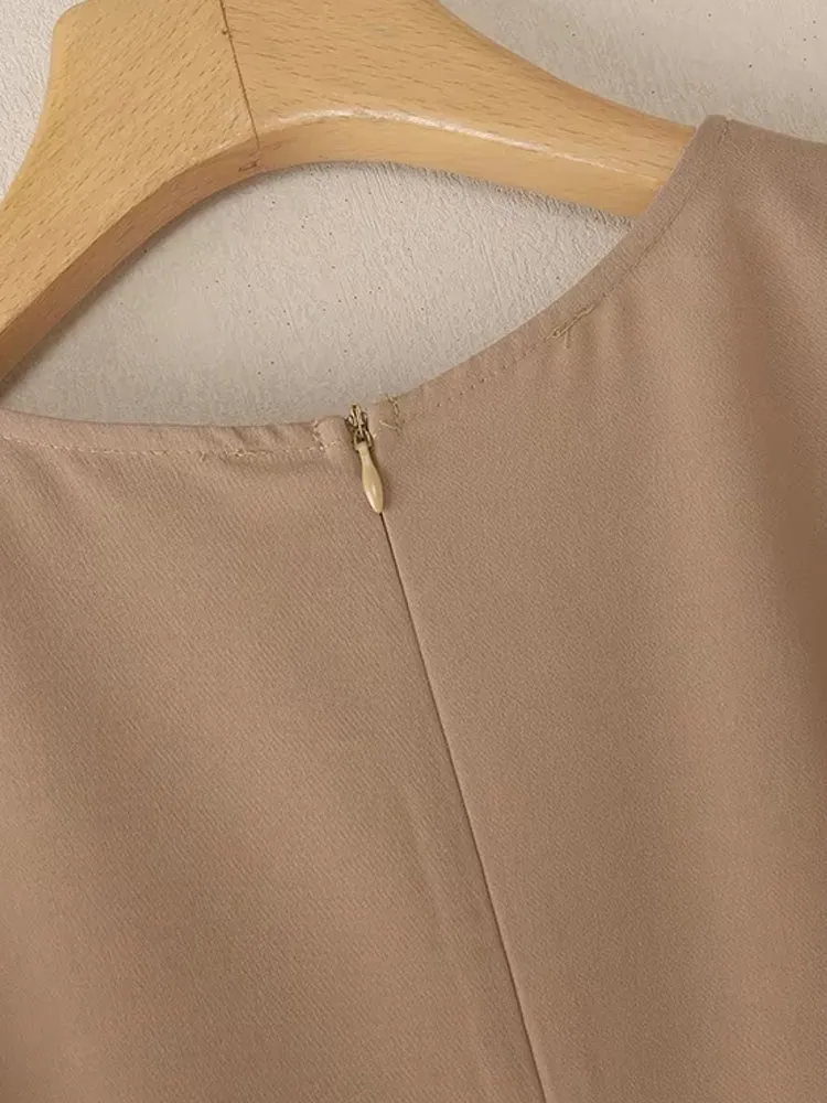 Women Summer Dress Elegant Office Lady Sundress Robe