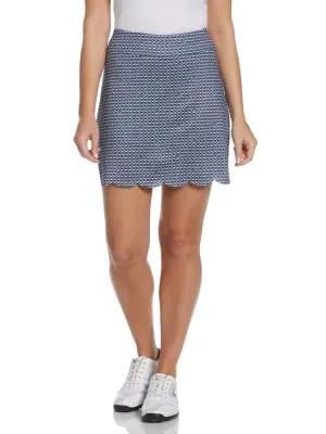 Womens Allover Flamingo Print Skort