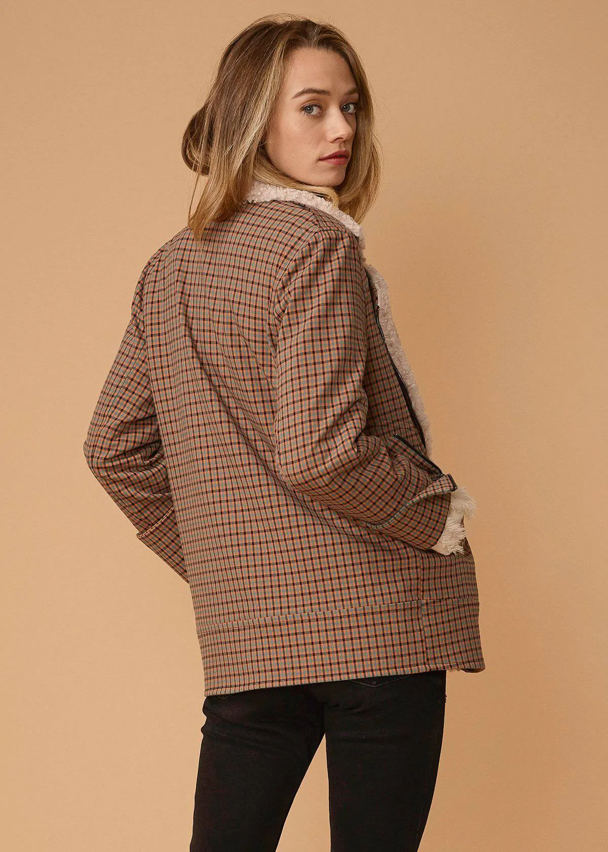 Women's Asymmetrical Zip Front Coat
