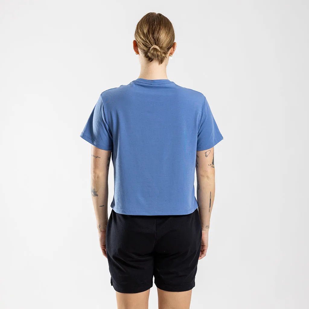 Women's Boxy Casual T Shirt (Elemental Blue)