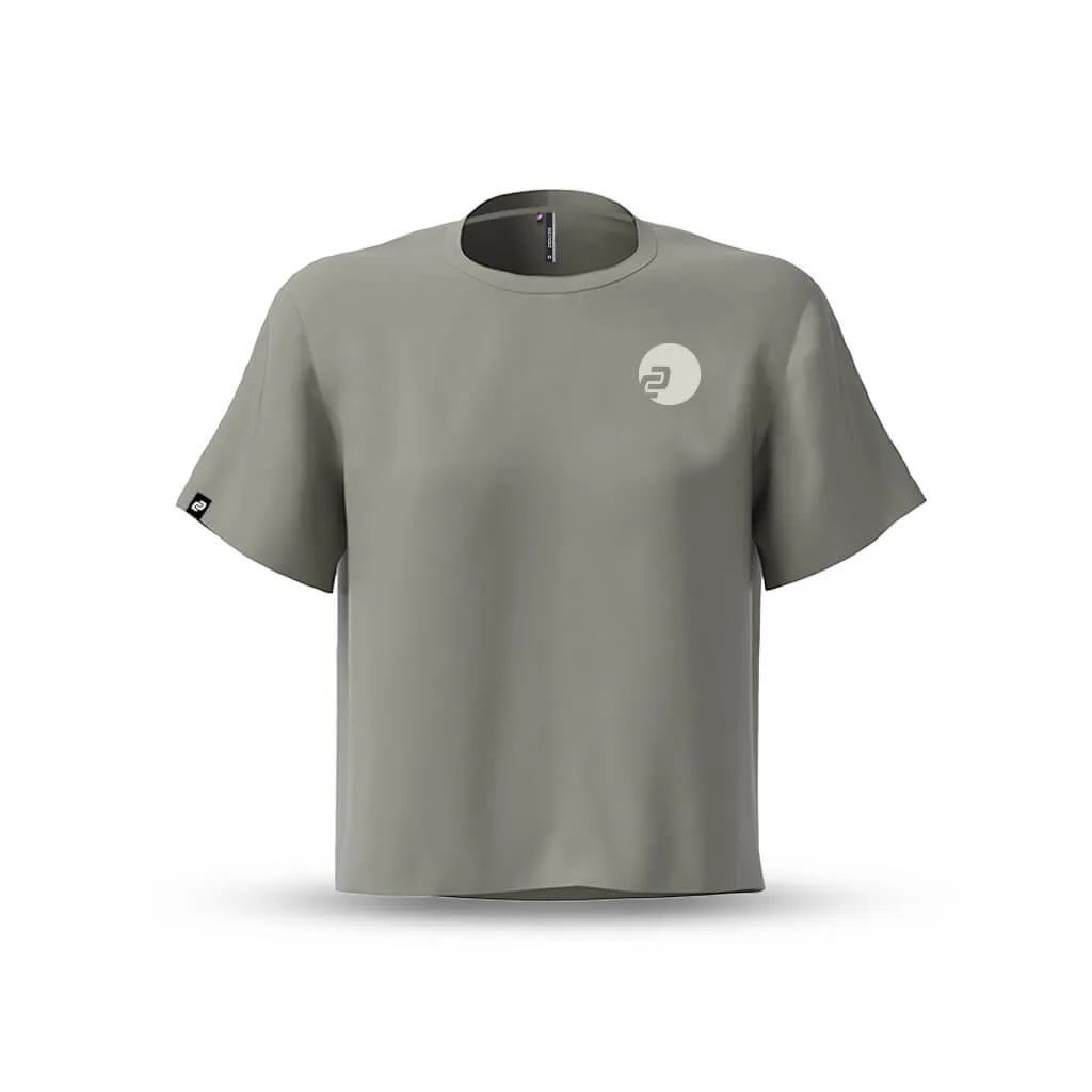 Women's Boxy Casual T Shirt (Stone)