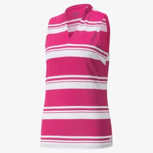 Women's Cloudspun Valley Stripe Sleeveless Golf Polo