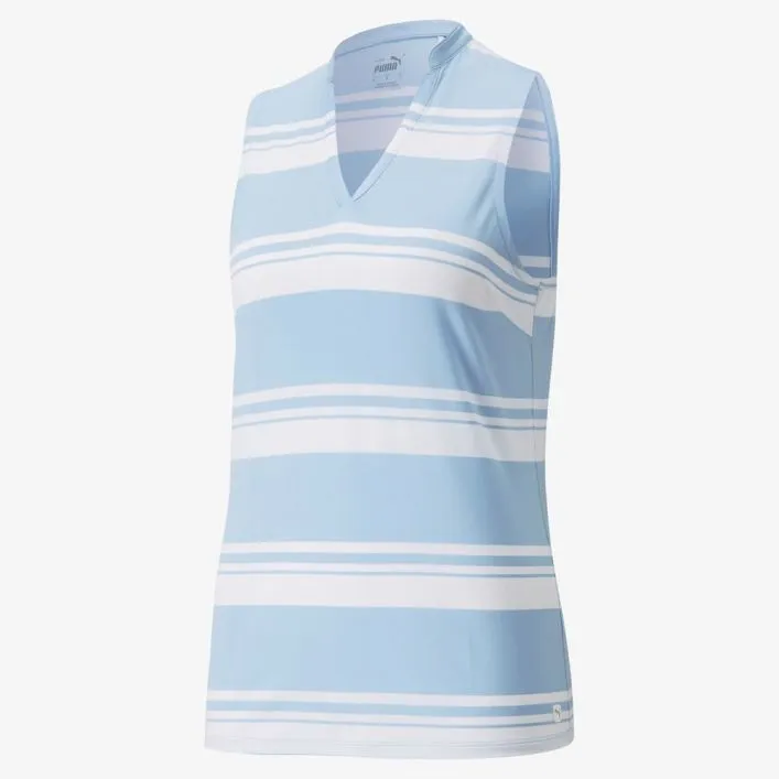 Women's Cloudspun Valley Stripe Sleeveless Golf Polo