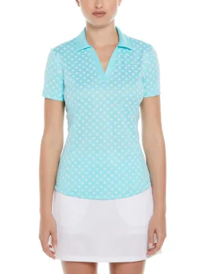 Women's Essential Daisy Print Golf Polo