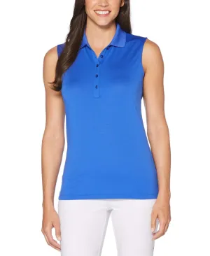 Womens Micro Hex Solid Polo