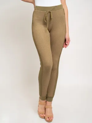 WOMEN'S OLIVE POCKETS PANTS