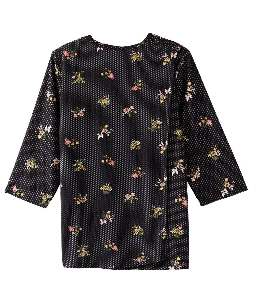 Women's Open Back Faux Button Top - Clearance