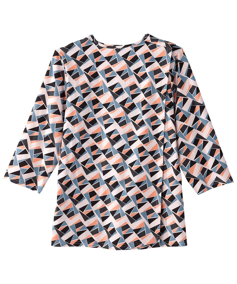 Women's Open Back Faux Button Top - Clearance