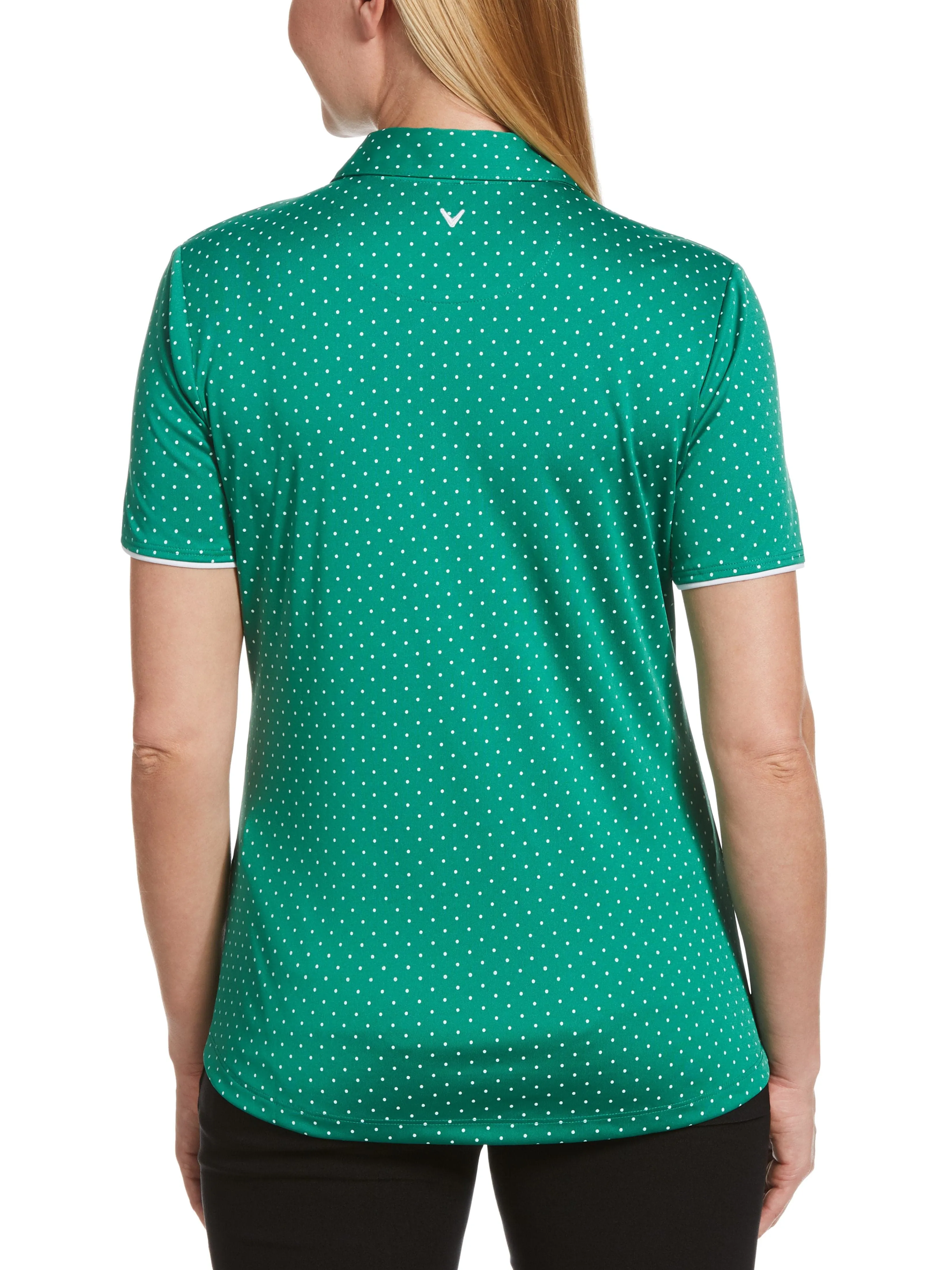 Womens Polka Dot Polo