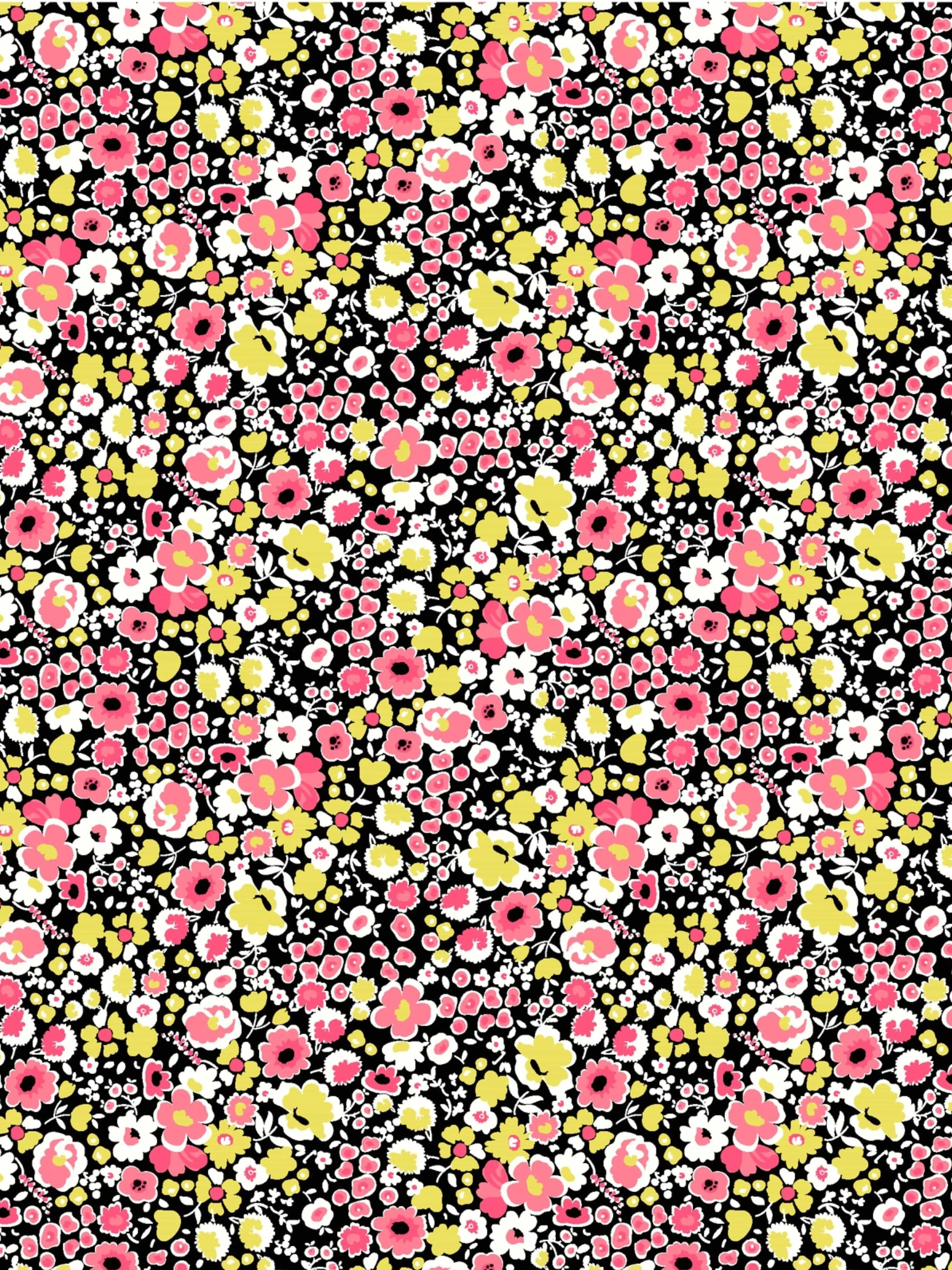 Womens Tiny Floral Print Polo