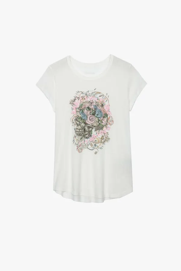 Woop Skull Flower Tee - Judo