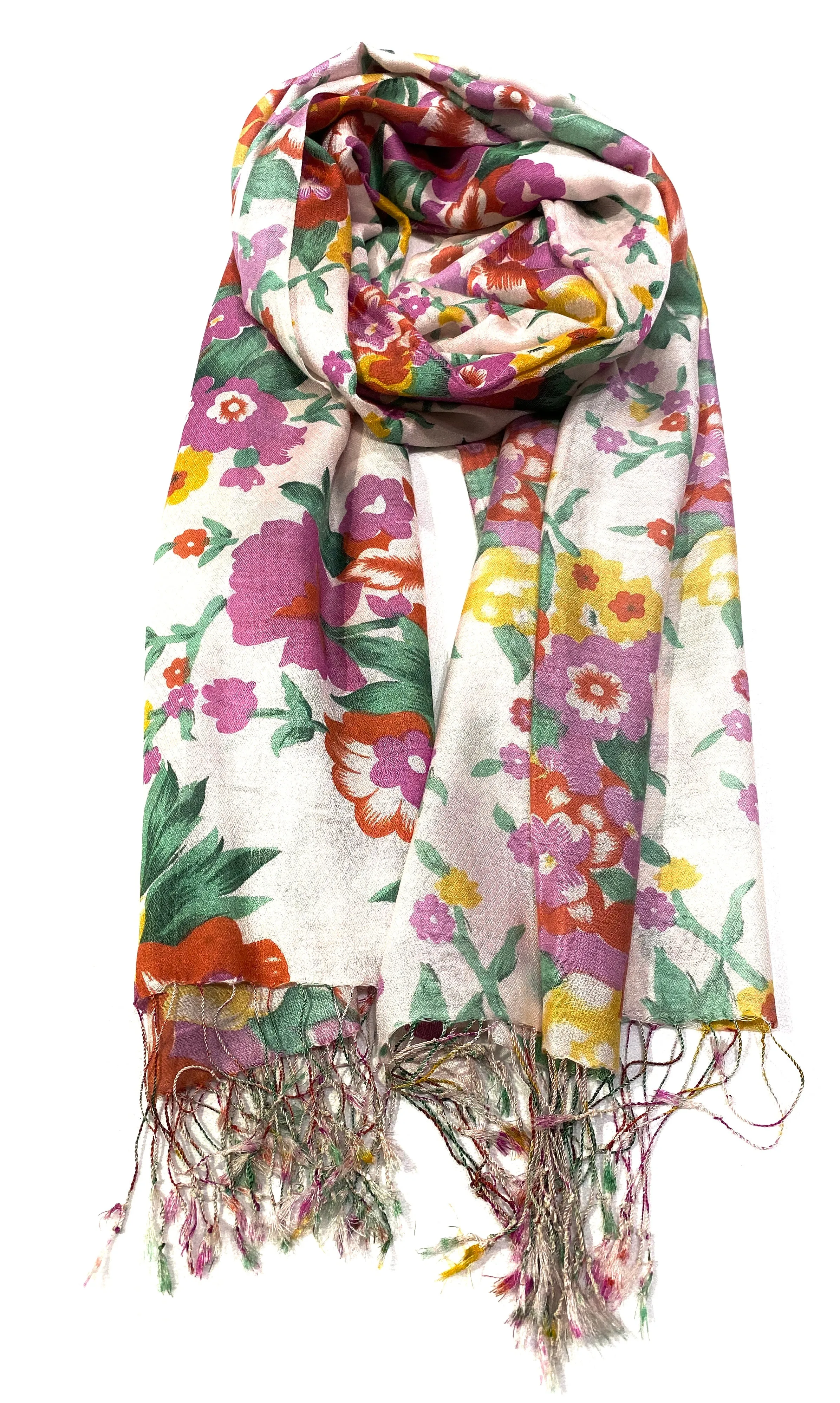 WOVEN SILK PRINTED SCARF