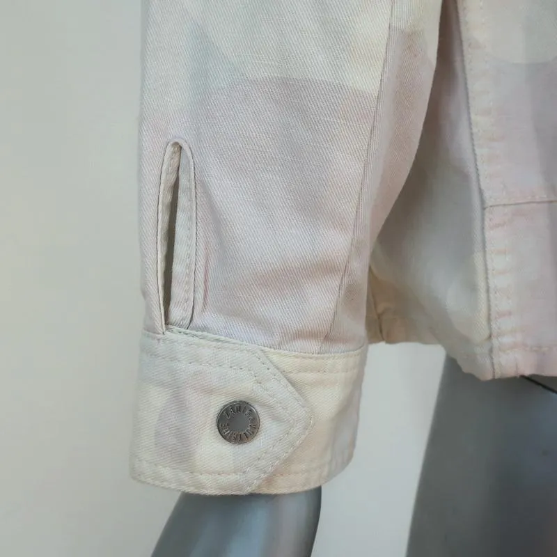 Zadig & Voltaire Jacket Kimi Ivory/Light Pink Camouflage Denim Size Small