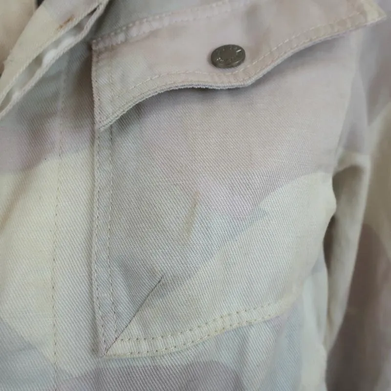 Zadig & Voltaire Jacket Kimi Ivory/Light Pink Camouflage Denim Size Small